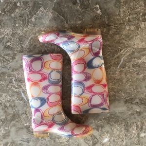 Coach • Rainbow Rainboots • size 7
